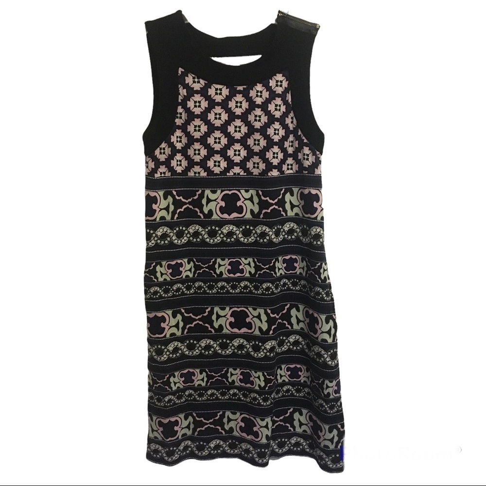 Diane von Furstenberg Printed mini dress navy blue size 2